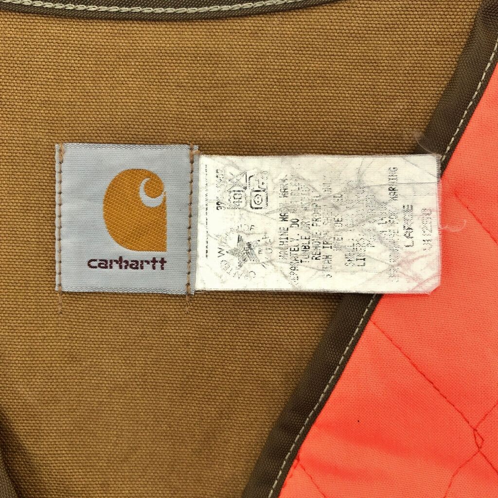 90年代 USA製 Carhartt カーハート ダック ハンティングベスト