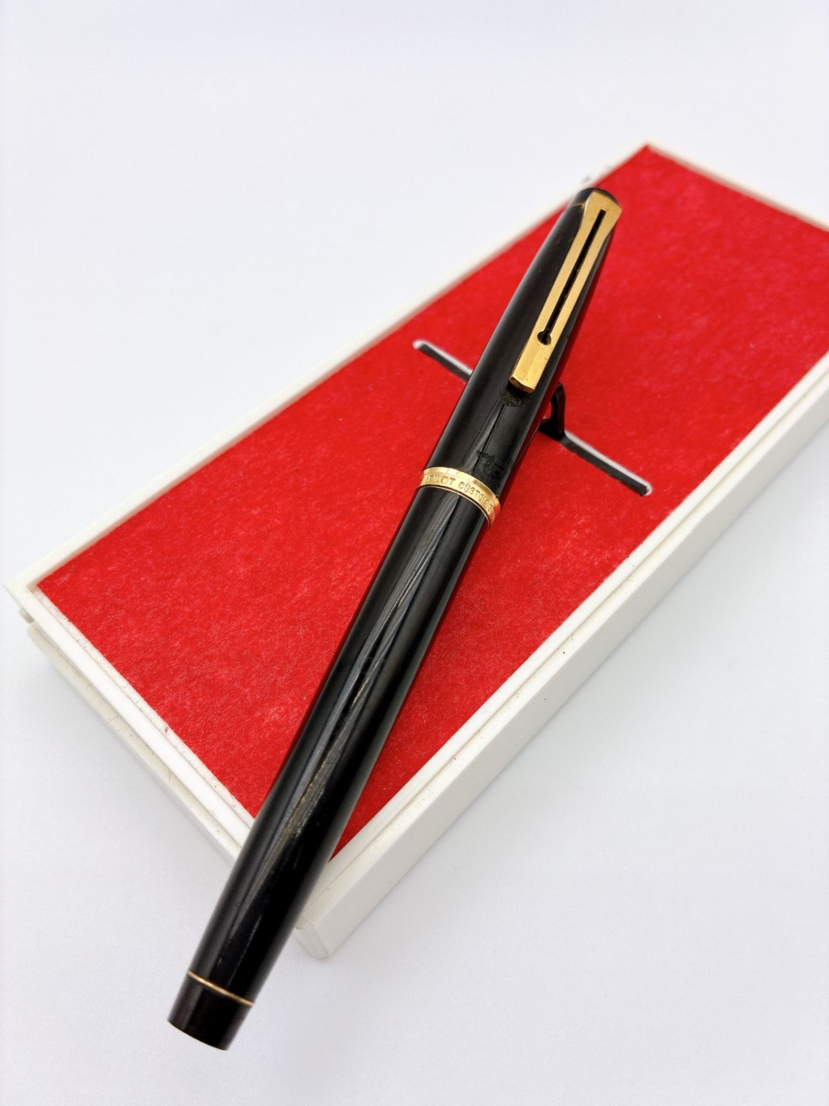 PILOT/パイロット CUSTOM GRANDEE/カスタム グランディ 万年筆 14K/585 ブラック/ゴールド ヴィンテージ FC-rel018 PILOT/パイロット CUSTOM GRANDEE/カスタム グランディ 万年筆 14K/585