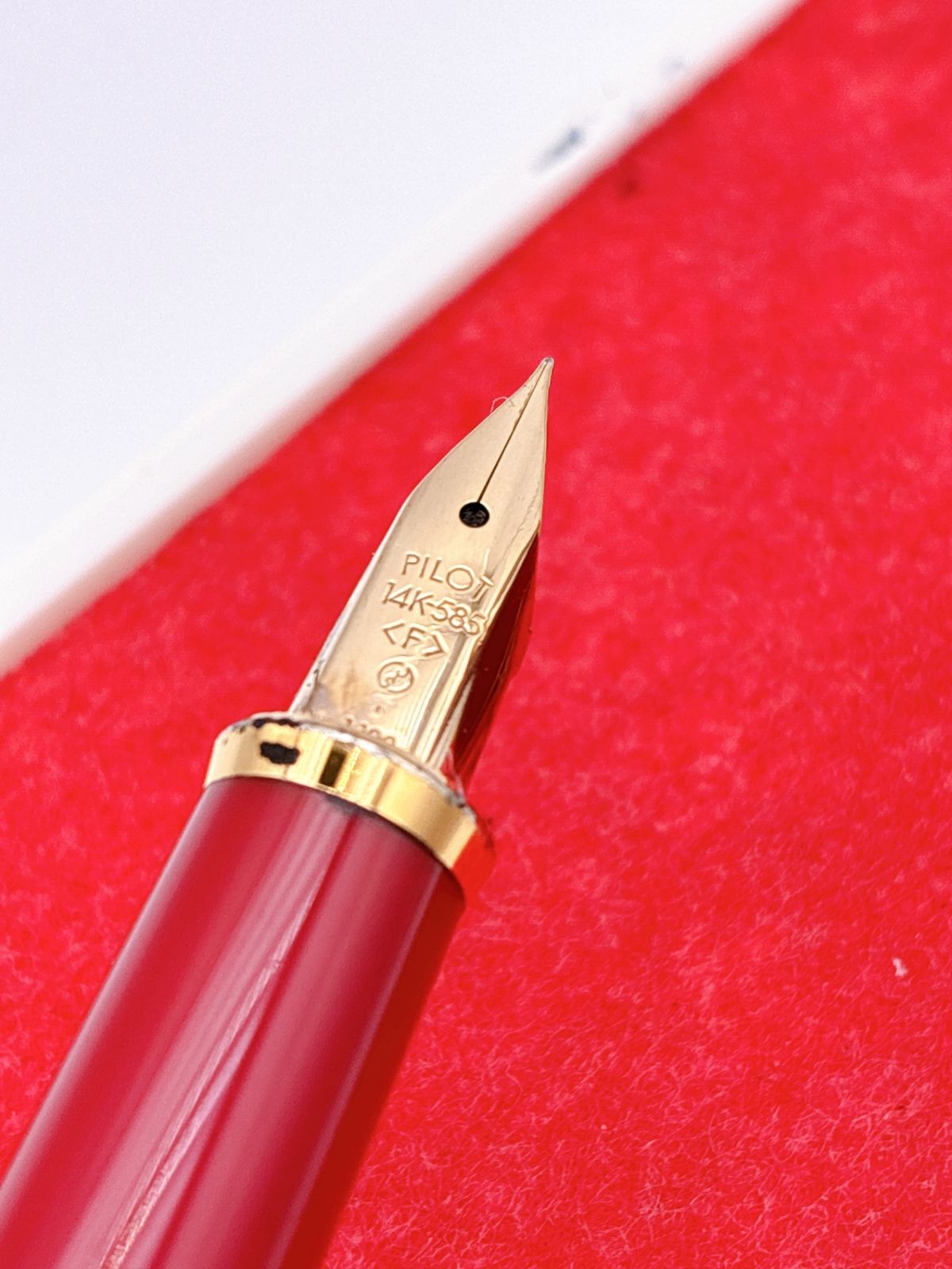 PILOT/パイロット Celemo/セレモ 万年筆 14K/585 レッド（えんじ 