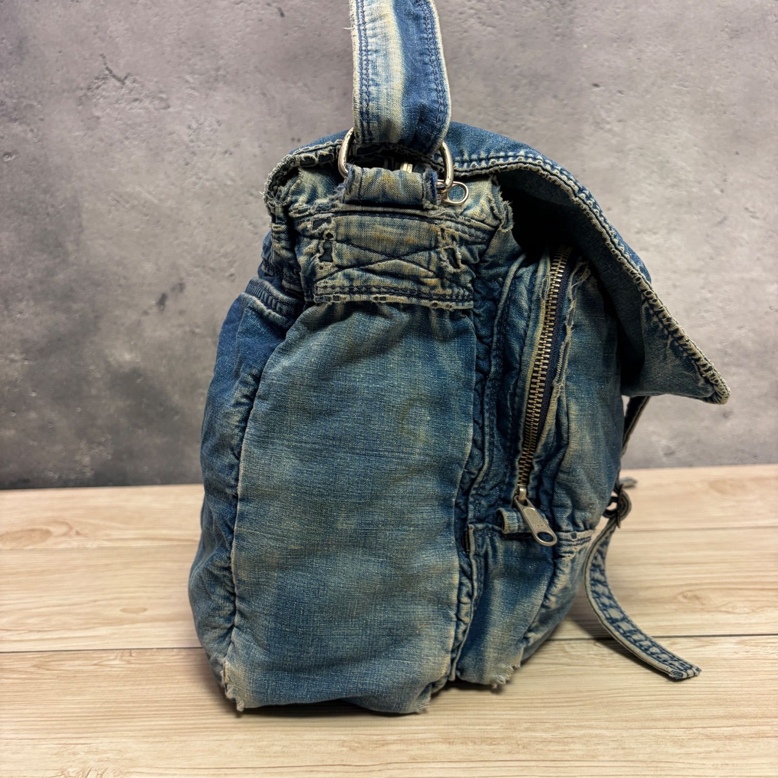 PORTER 80年代 デニム ショルダーバッグ 2WAY ヴィンテージ スピナー