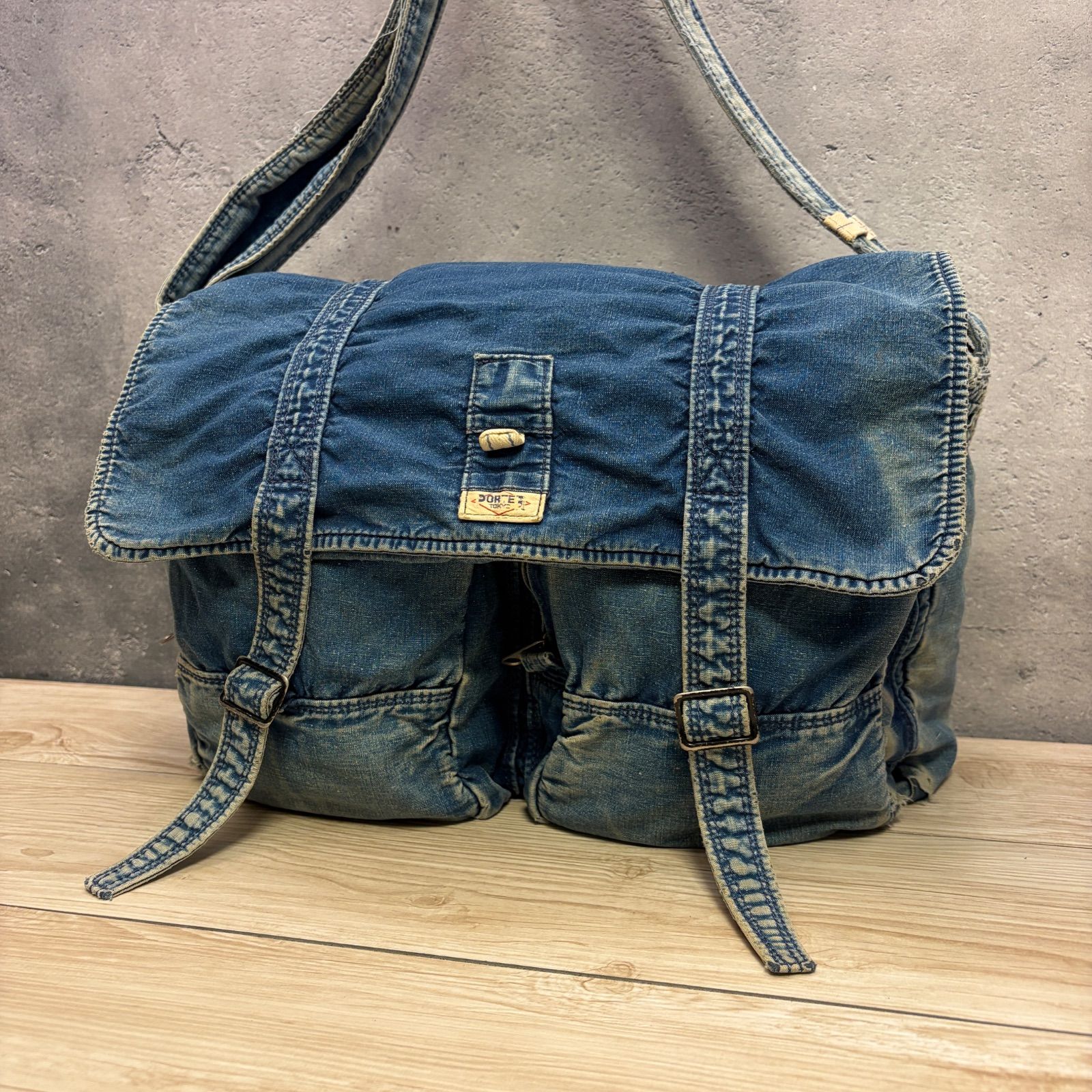PORTER 80年代 デニム ショルダーバッグ 2WAY ヴィンテージ スピナー