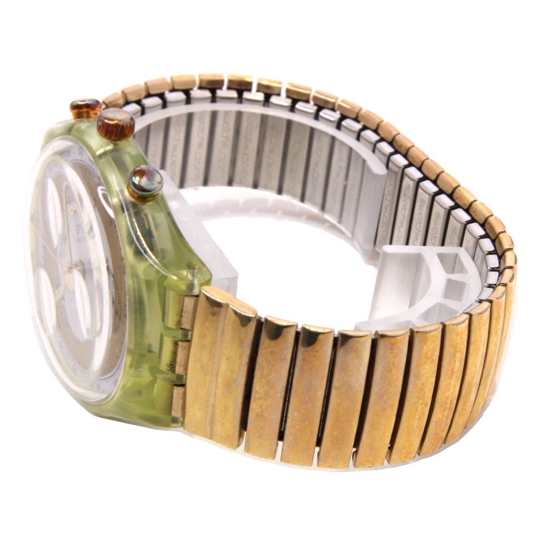 ☆【Swatch/スウォッチ】 腕時計 クロノグラフ イエロー ゴールド