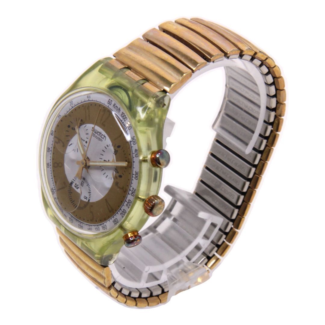 ☆【Swatch/スウォッチ】 腕時計 クロノグラフ イエロー ゴールド