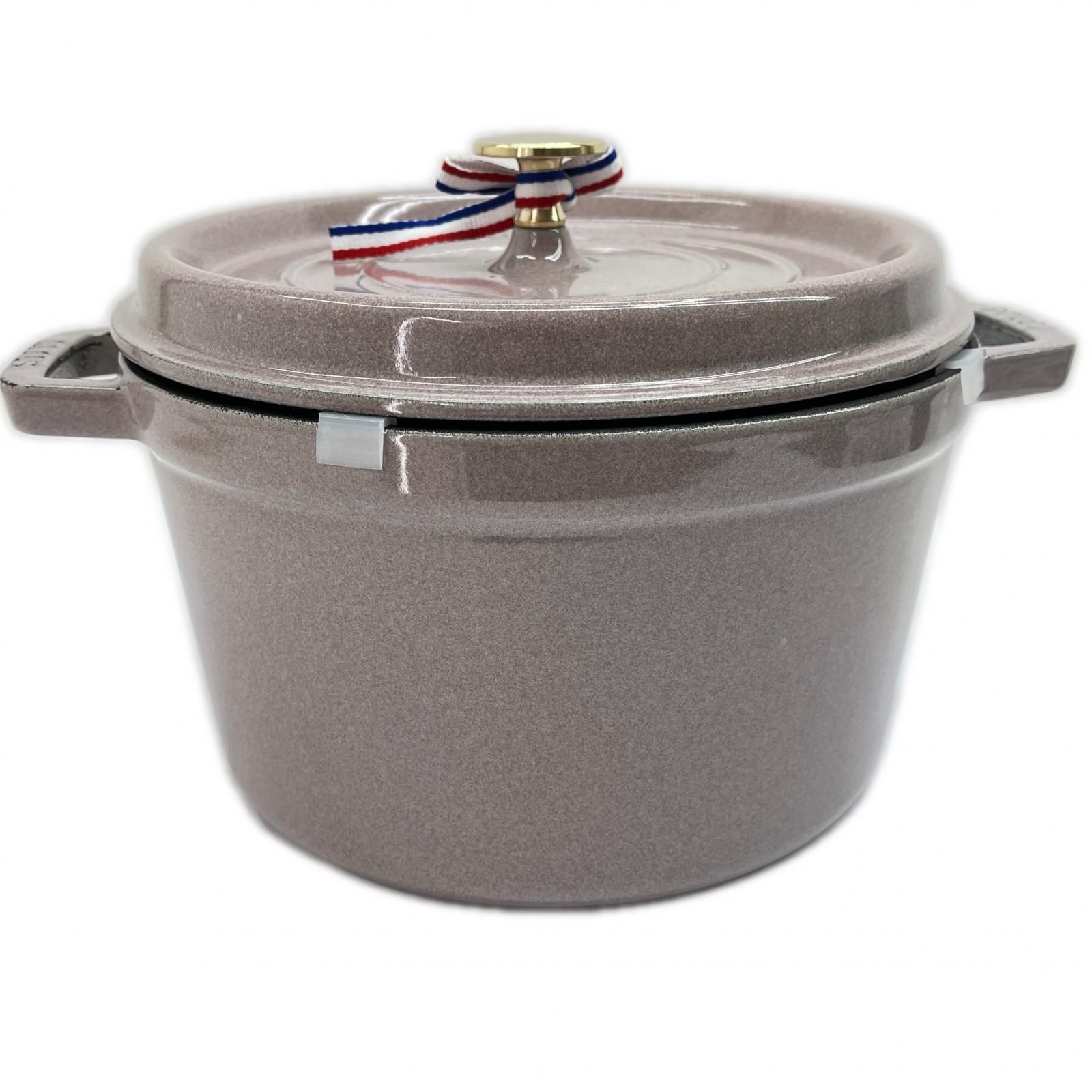 STAUB ストウブ 両手鍋 グランドココットラウンド 24cm ミトン付 4.65L 