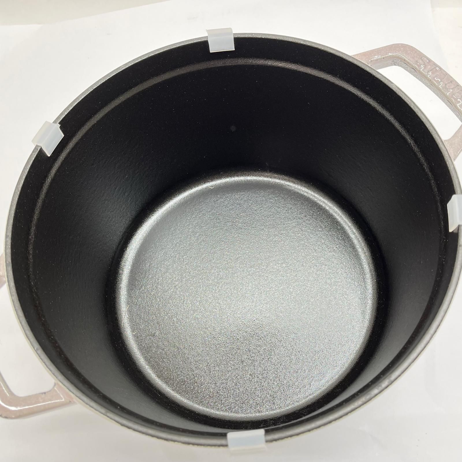 STAUB ストウブ 両手鍋 グランドココットラウンド 24cm ミトン付 4.65L 