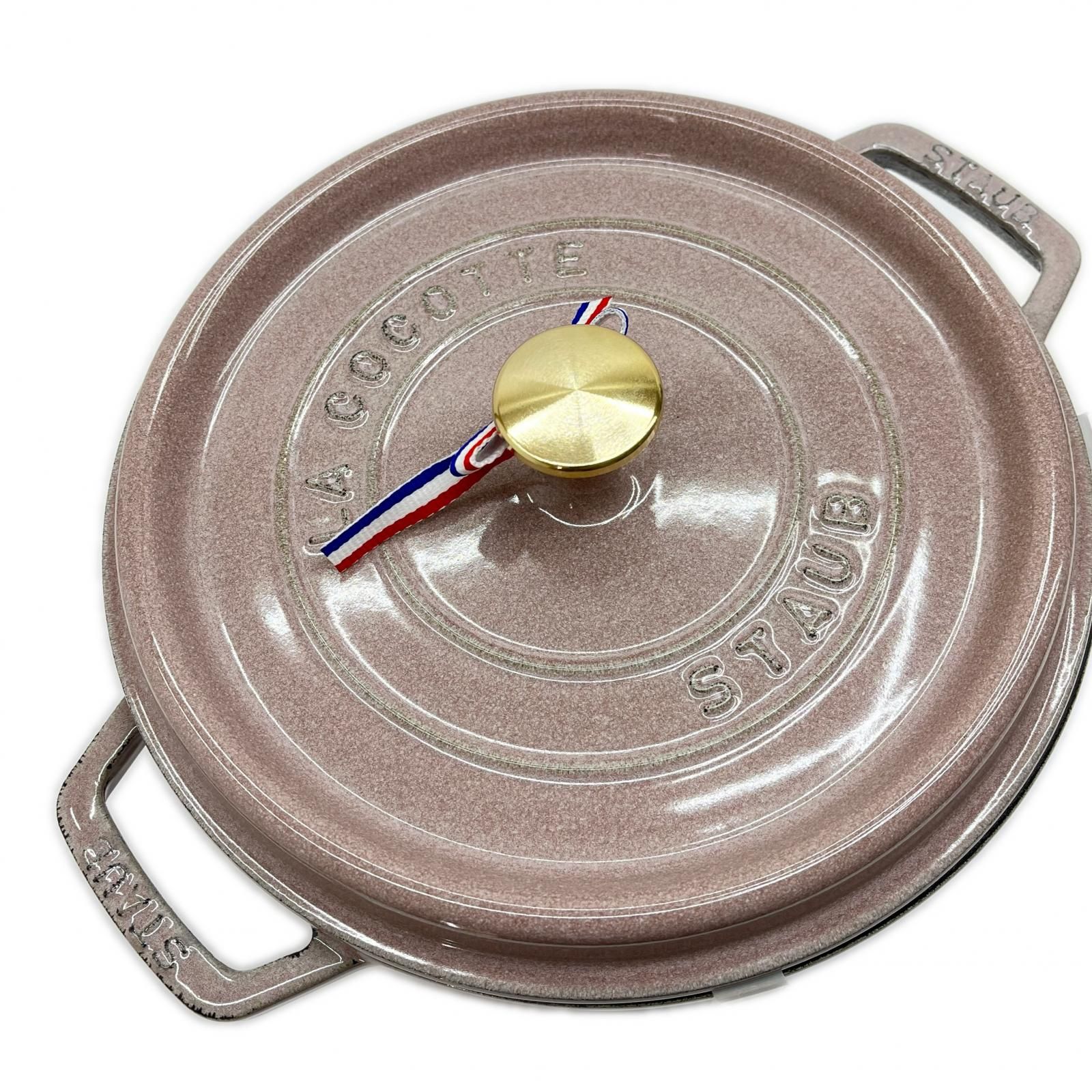 Staub ストウブ グランドココット 24cm ラウンド ローズ 両手鍋 Staub