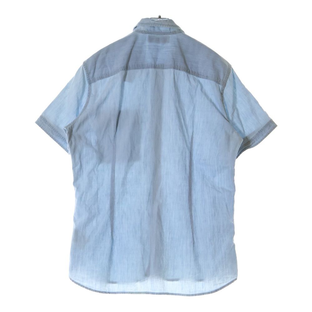 STONE  半袖シャツSイタリア製ストーンアイランド シャンブレー STONE ISLAND (ストーンアイランド) CHAMBRAY S/S SHIRT 半袖