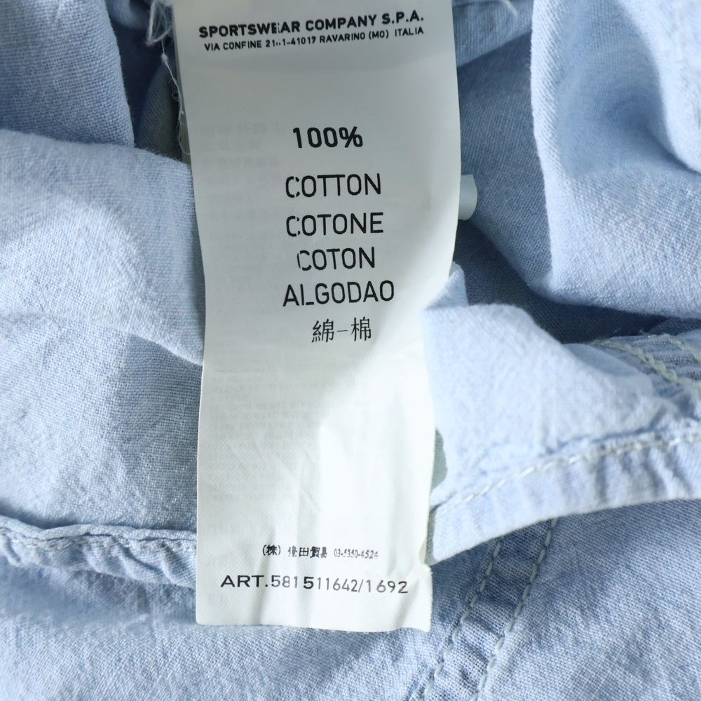 STONE ISLAND (ストーンアイランド) CHAMBRAY S/S SHIRT 半袖