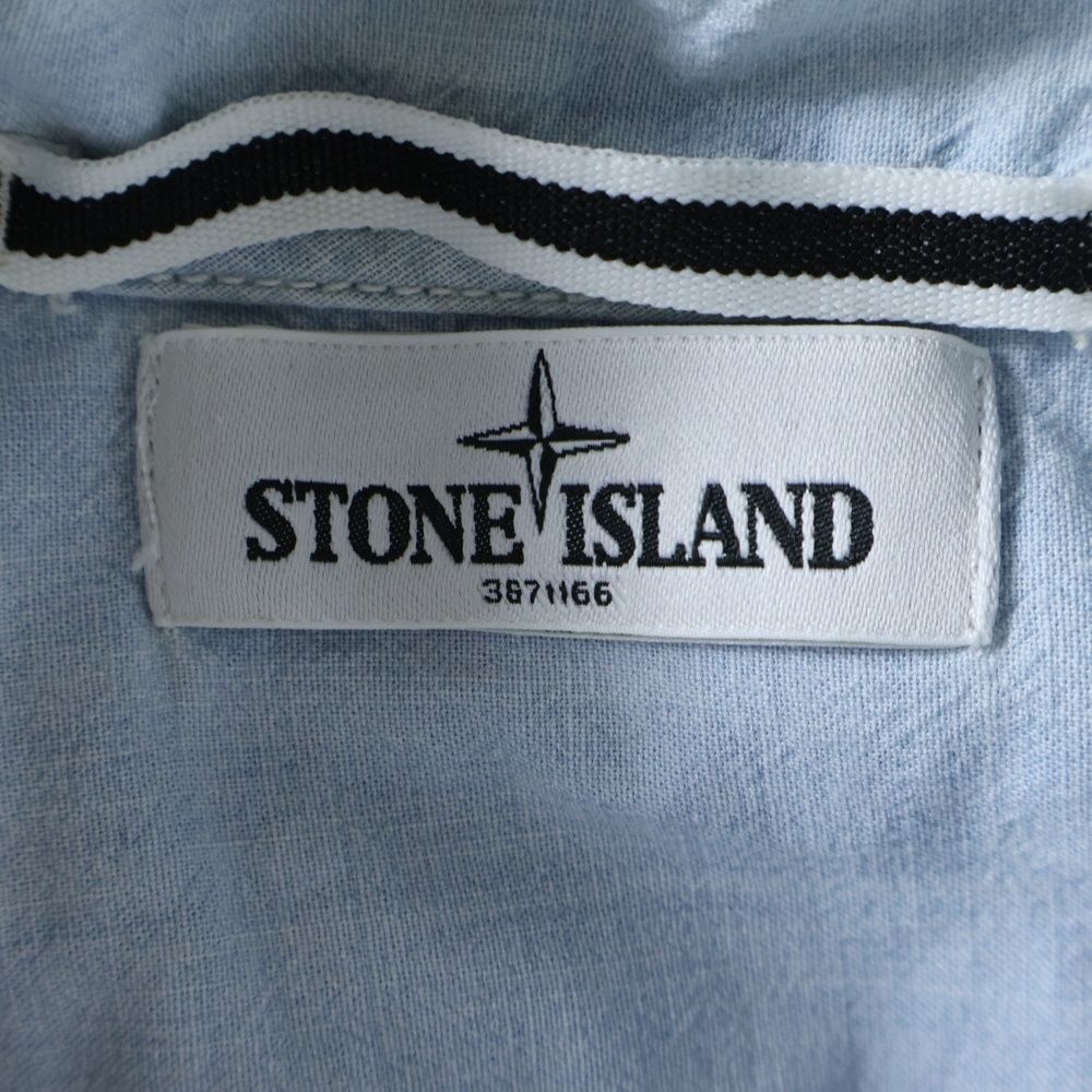 STONE ISLAND (ストーンアイランド) CHAMBRAY S/S SHIRT 半袖