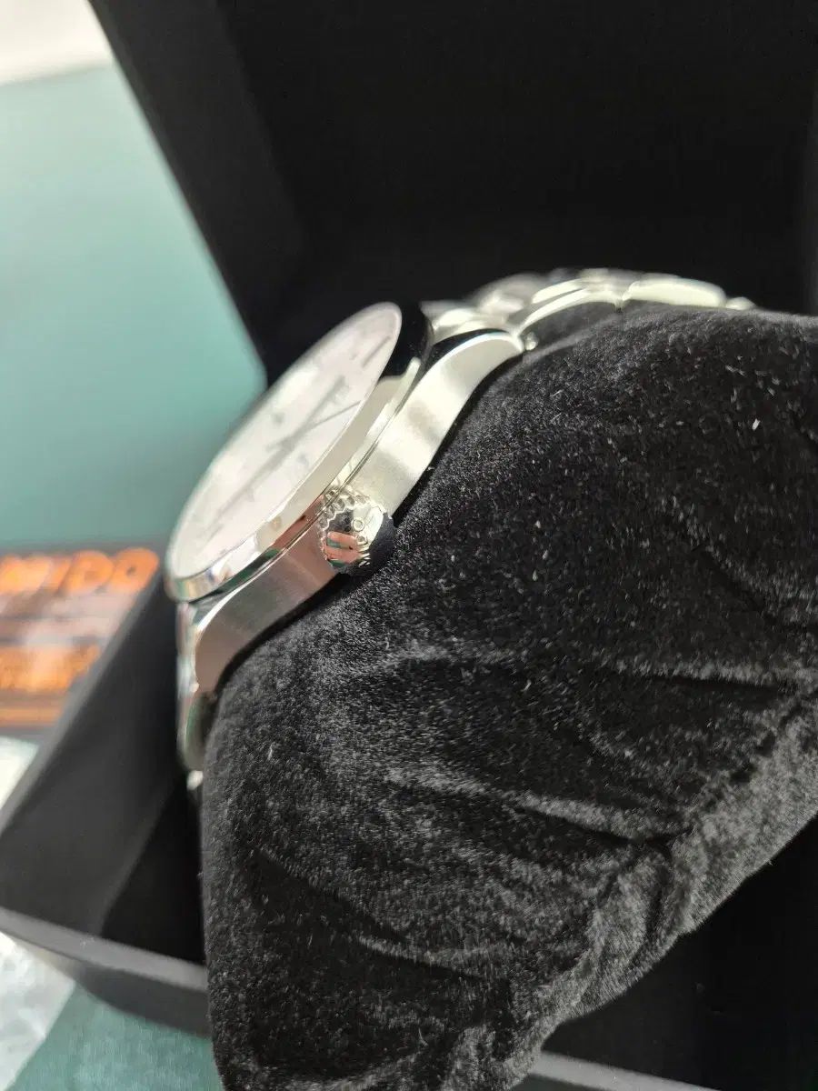  ミドー マルチポート オートマティック 腕時計 白文字盤 ハイネック 自動巻き時計 腕時計(アナログ)