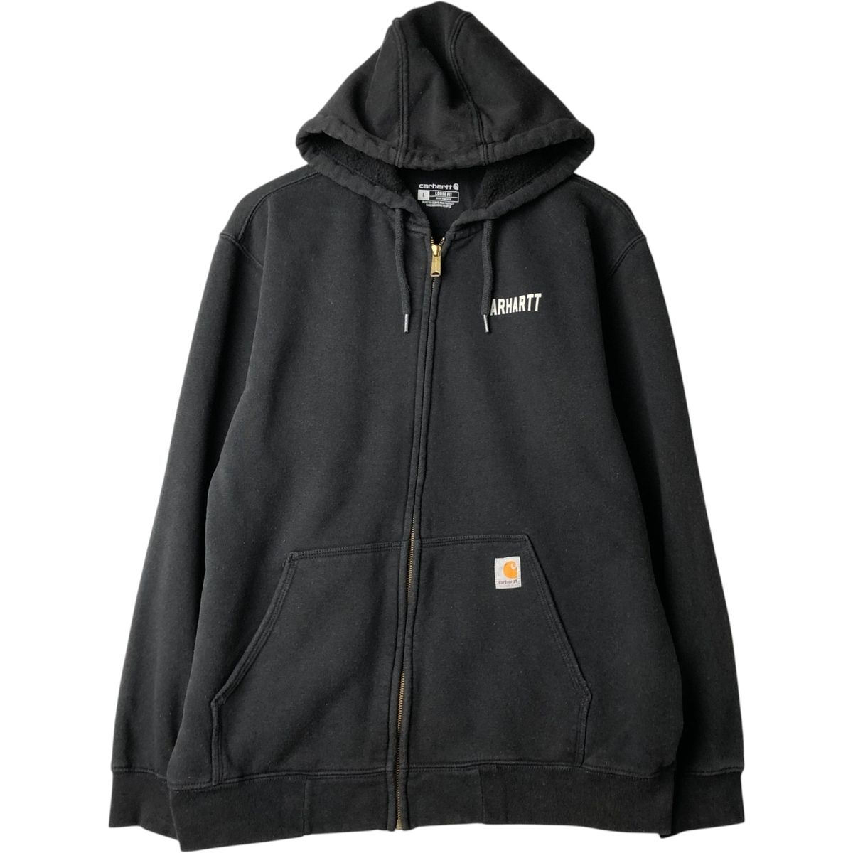 古着 カーハート Carhartt スウェットフルジップパーカー メンズXL相当 古着 カーハート Carhartt Loose Fit スウェットフルジップパーカー