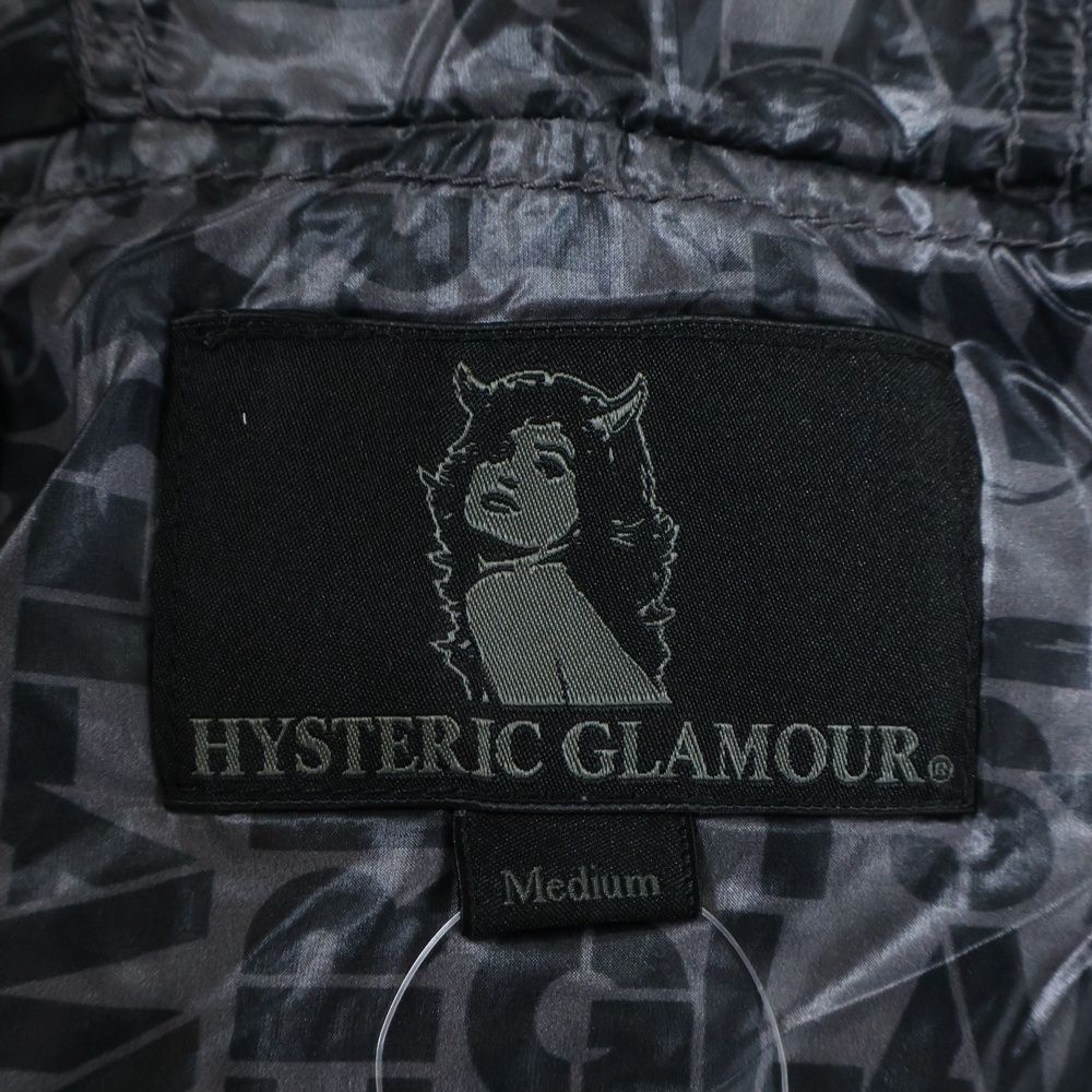 HYSTERIC GLAMOUR (ヒステリックグラマー) 刺繍ロゴ ジップアップ 中綿