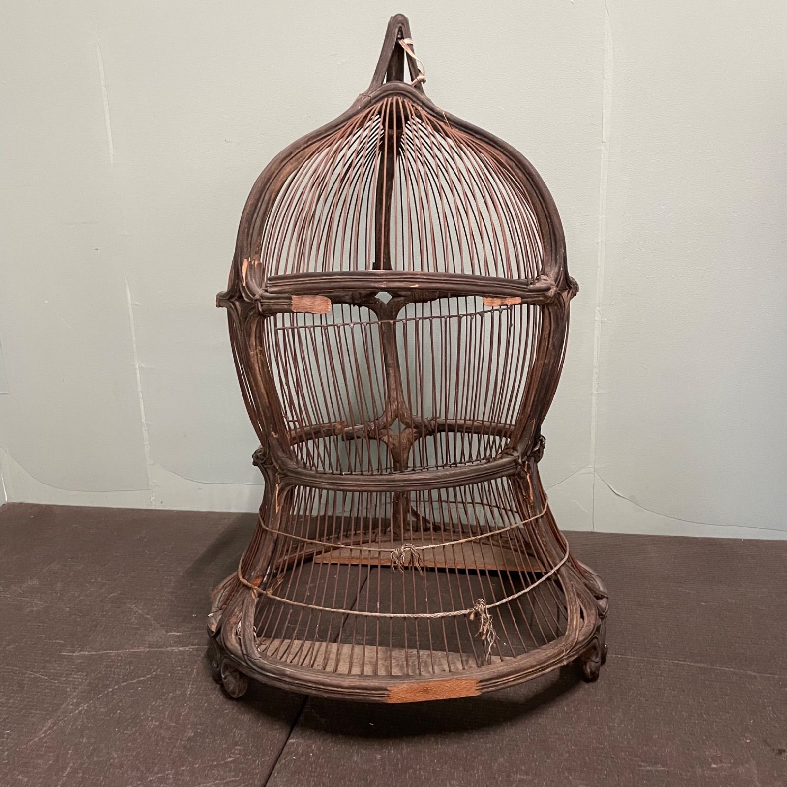 ♭ アンティーク バードケージ インテリア 木製 鳥籠 鳥かご - メルカリ