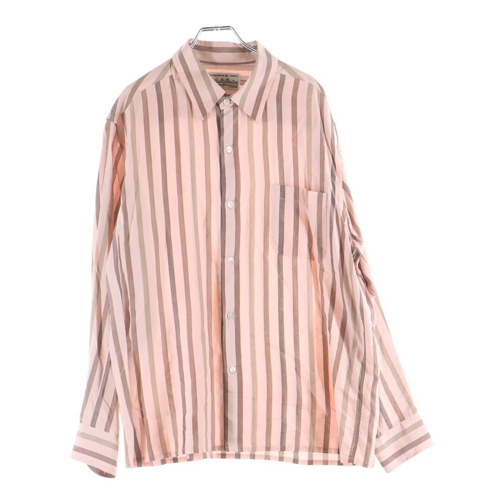 WACKO MARIA (ワコマリア) STRIPED OPEN COLLAR SHIRT L/S ストライプ