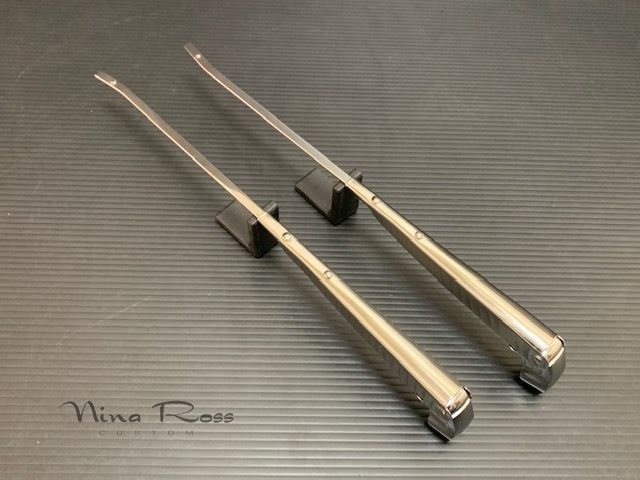 59 60 1959 1960 シボレー インパラ ワイパーアーム 左右1台分 新品 ステンレスポリッシュ ビスケイン ベルエア
