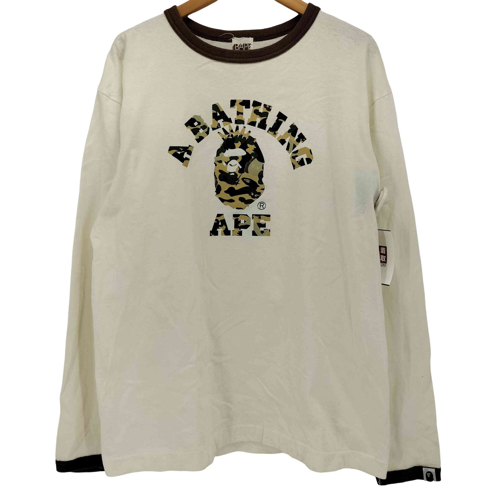 A BATHING APE アベイシング エイプ 大猿 カモ柄 Tシャツ L A BATHING 