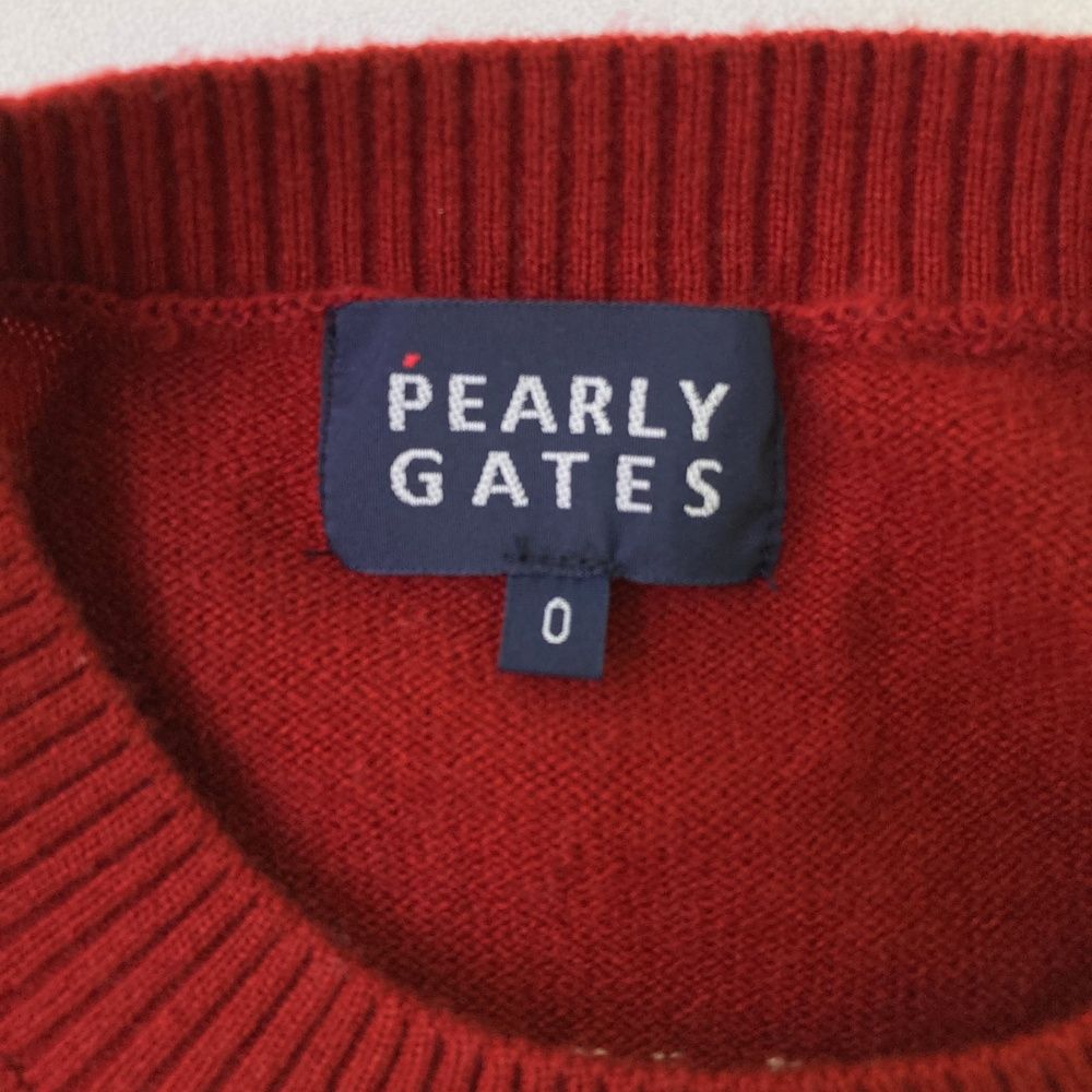 サイズ：0 PEARLY GATES パーリーゲイツ カシミヤ混 ニットセーター