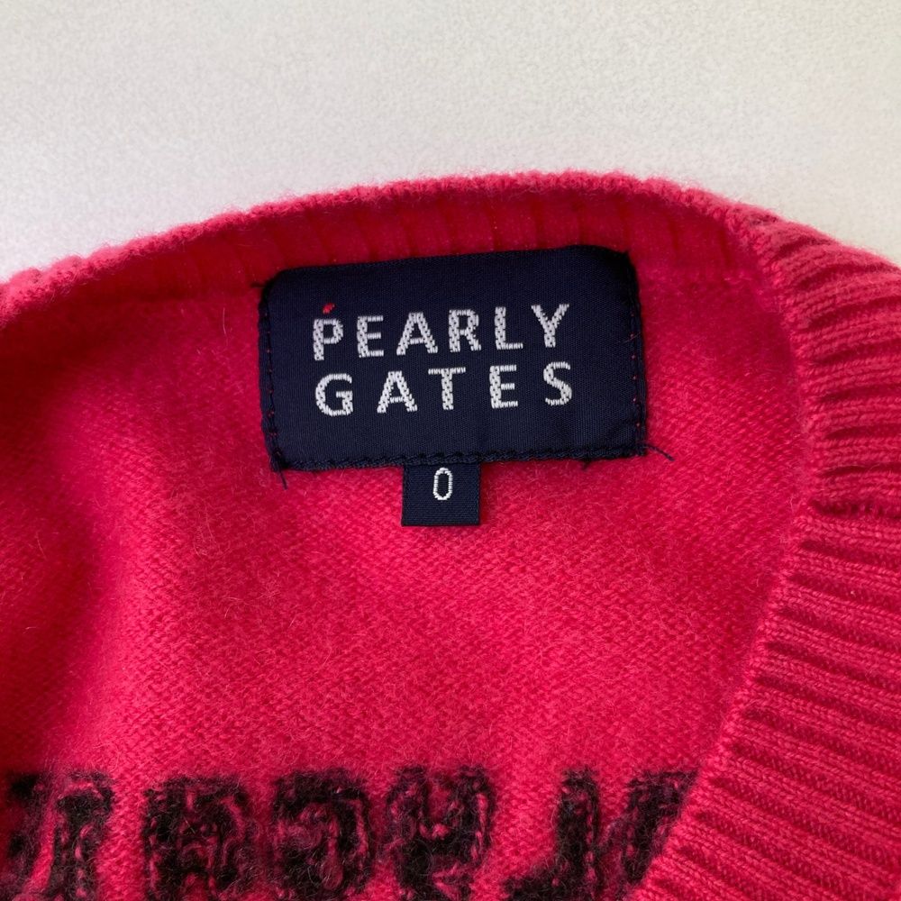 サイズ：0 PEARLY GATES パーリーゲイツ カシミヤ ニットセーター