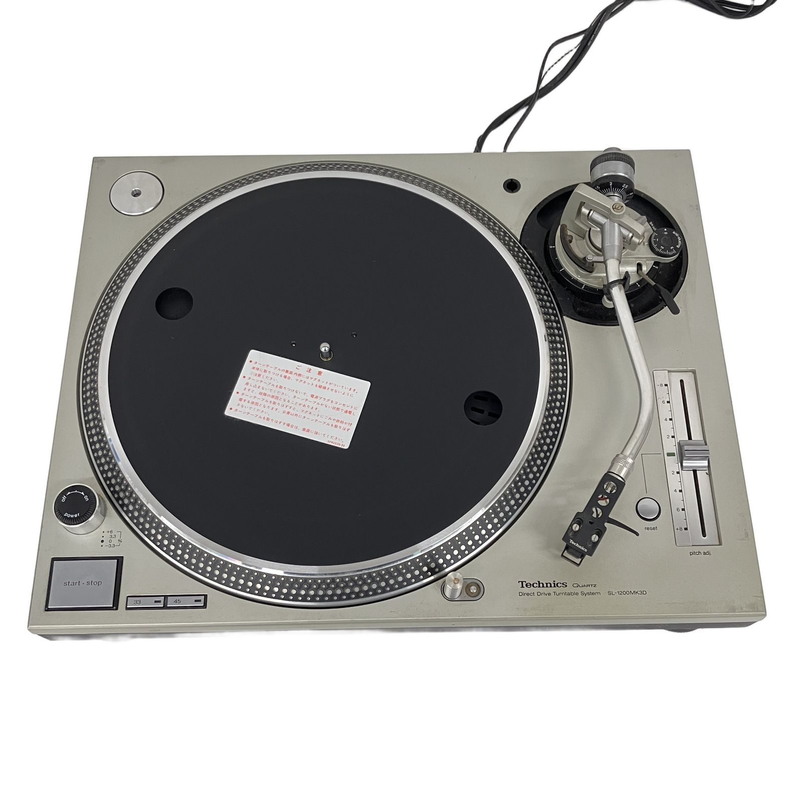 Technics SL-1200MK3D ターンテーブル レコードプレイヤー audio Technics SL-1200MK3D ターンテーブル レコードプレイヤー audio