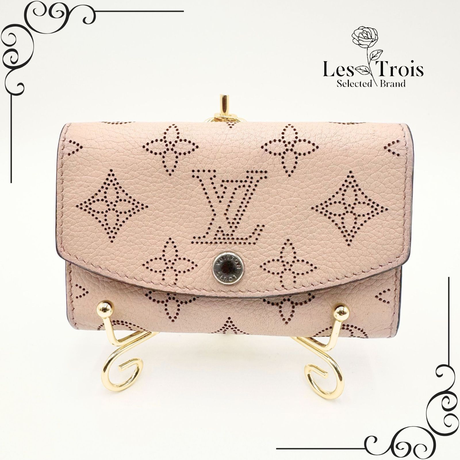 LOUIS VUITTON ヴィトン モノグラム ポルトモネ アナエ マヒナ ピンク