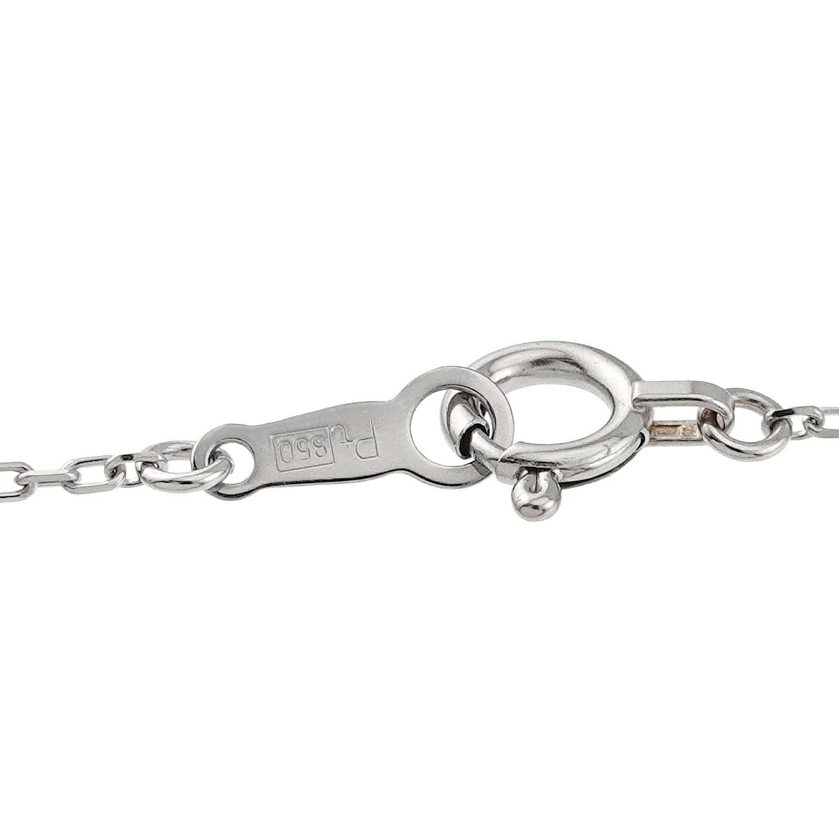 ケイウノ K.UNO ダイヤ 0.275ct G/VS2/3EX 0.05ct ネックレス 40cm Pt 