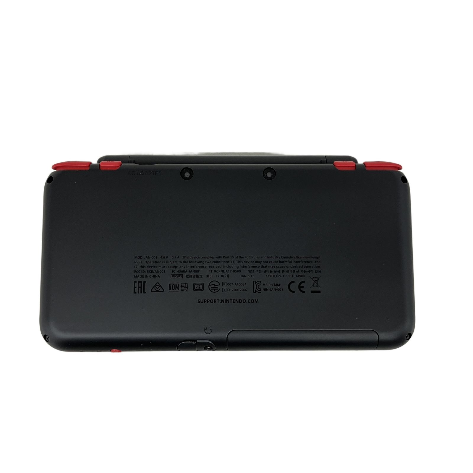 Nintendo Newニンテンドー2DS LL JAN-001 ブラック×レッド 本体 任天堂 