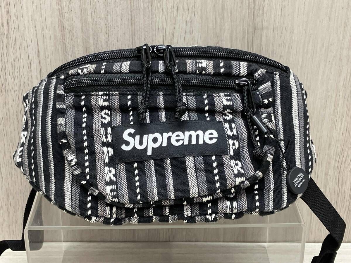 Supreme 20SS Woven Stripe Waist Bag | SUNOFFICE.BY