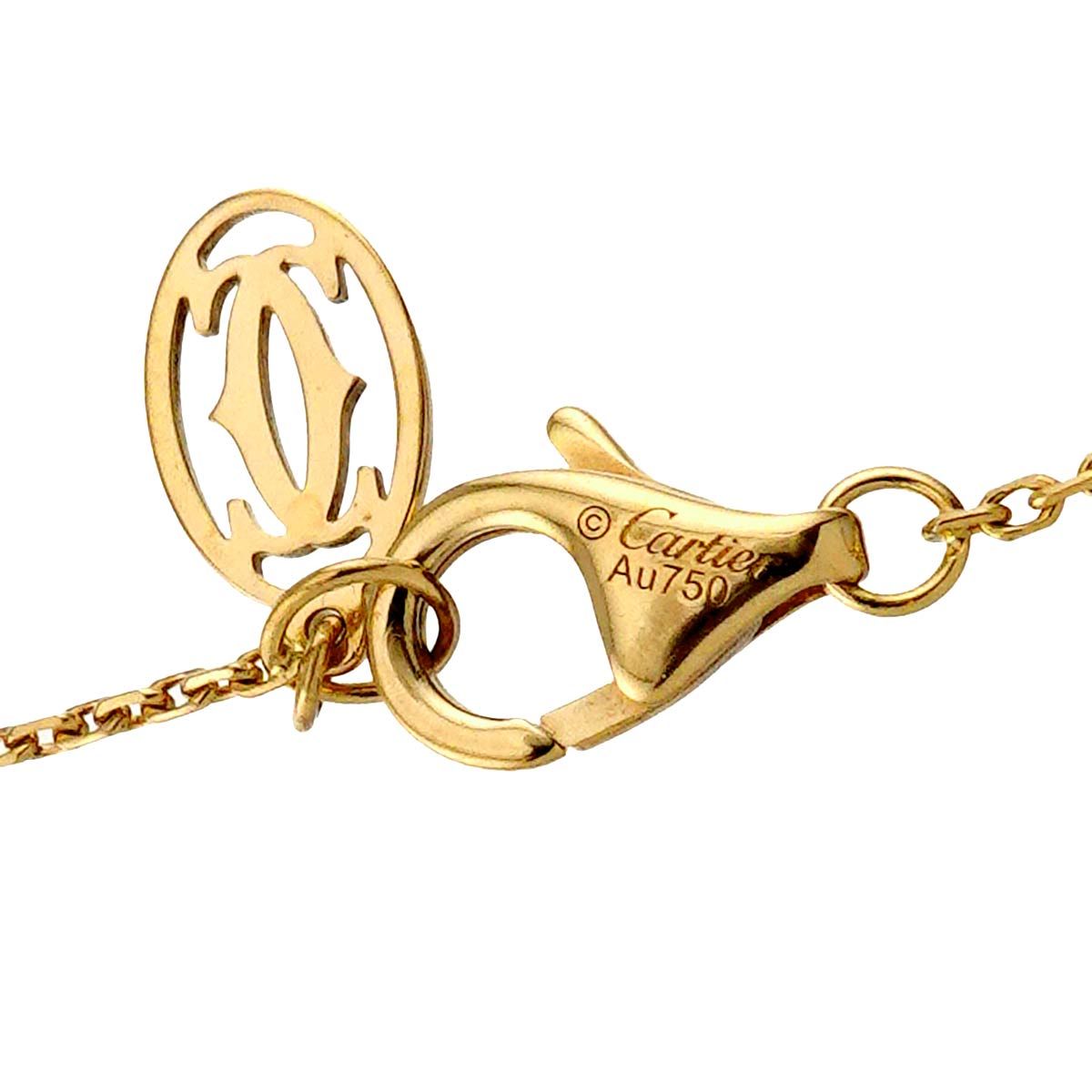 カルティエ Cartier ダムール ブレスレット XS 18.5cm ダイヤ K18 YG