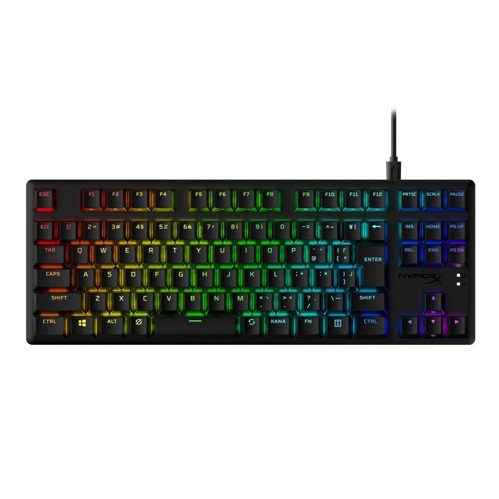 HyperX Alloy Origins Core RGB メカニカルゲーミングキーボード Aqua軸 黒 PCゲーム