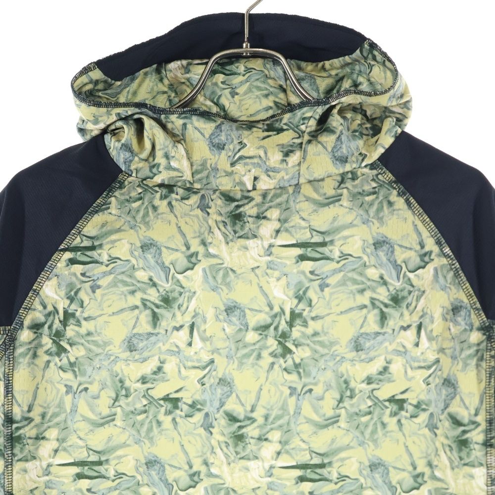 GR10K (ジーアールテンケー) 25SS COMBACT HOODIE BG824122EI 総柄プル 