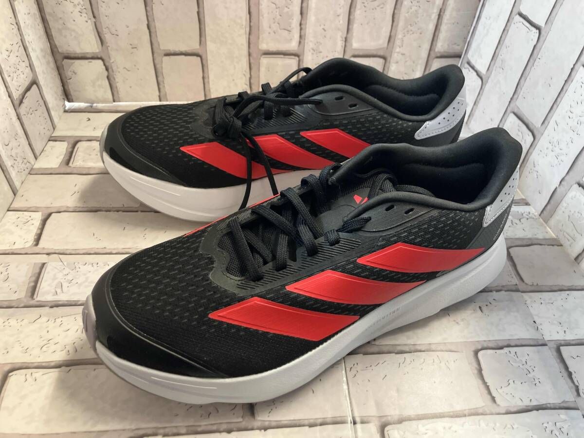 adidas アディダス IH8220 ランニングシューズ サイズ28cm ブラック＆レッド スポーツ