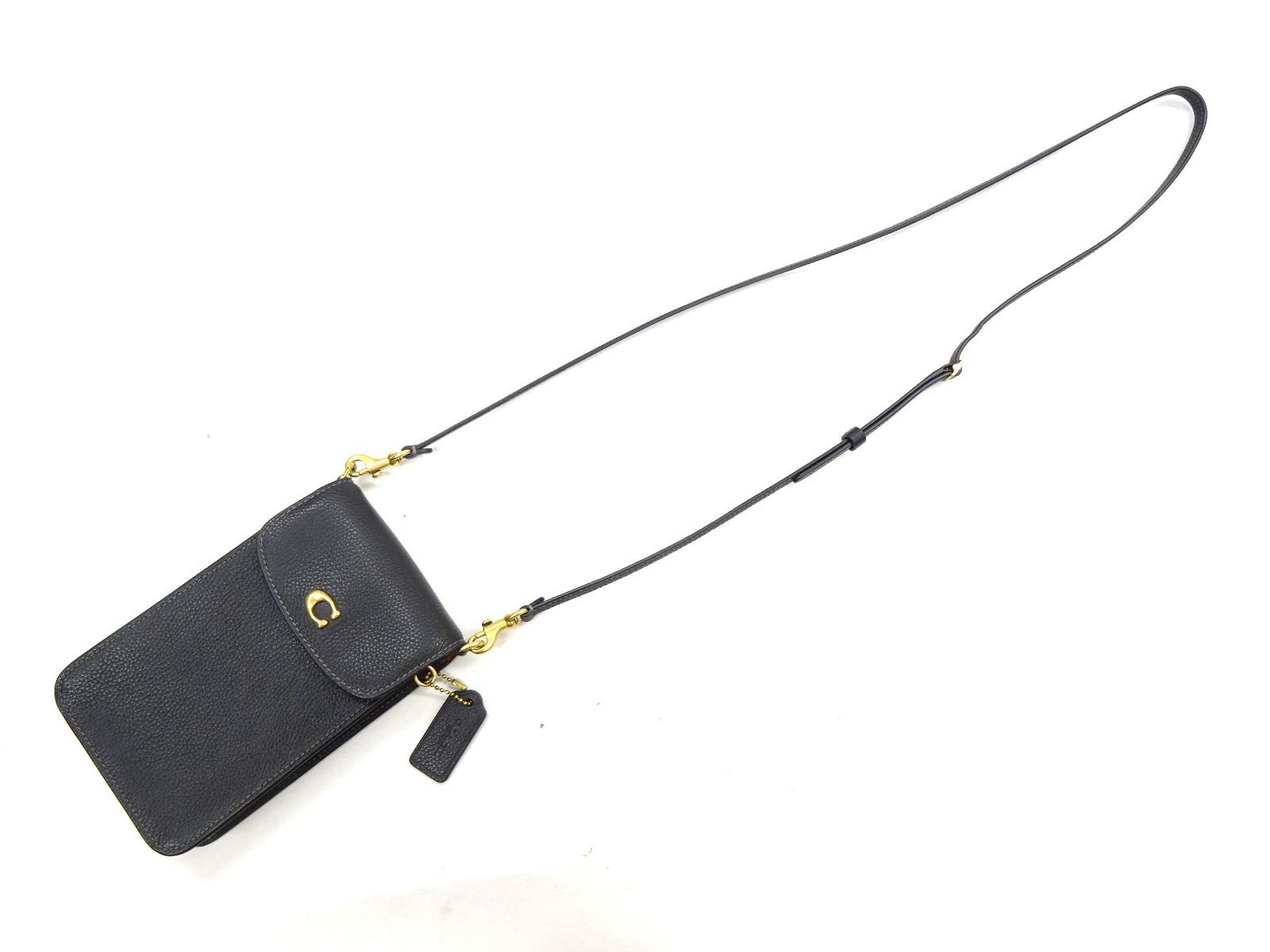 COACH コーチ モバイルホルダー Phone Crossbody Bag レザー
