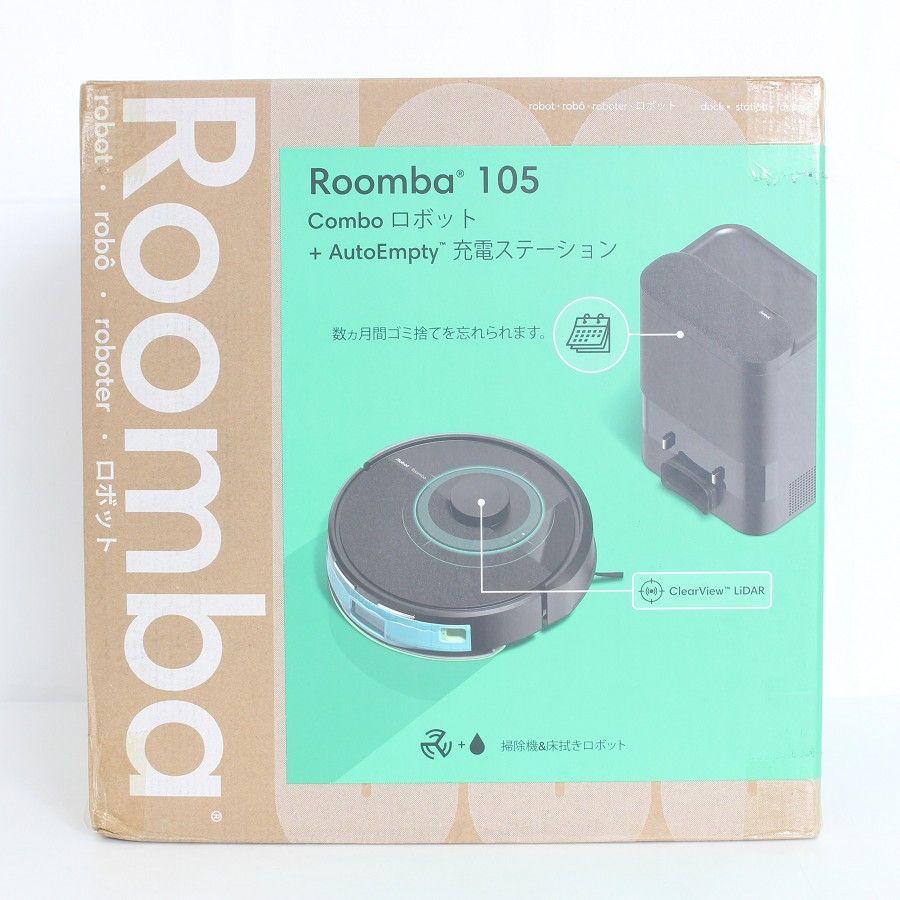 Roomba ルンバ 105 combo robot ブラック 【公式通販】