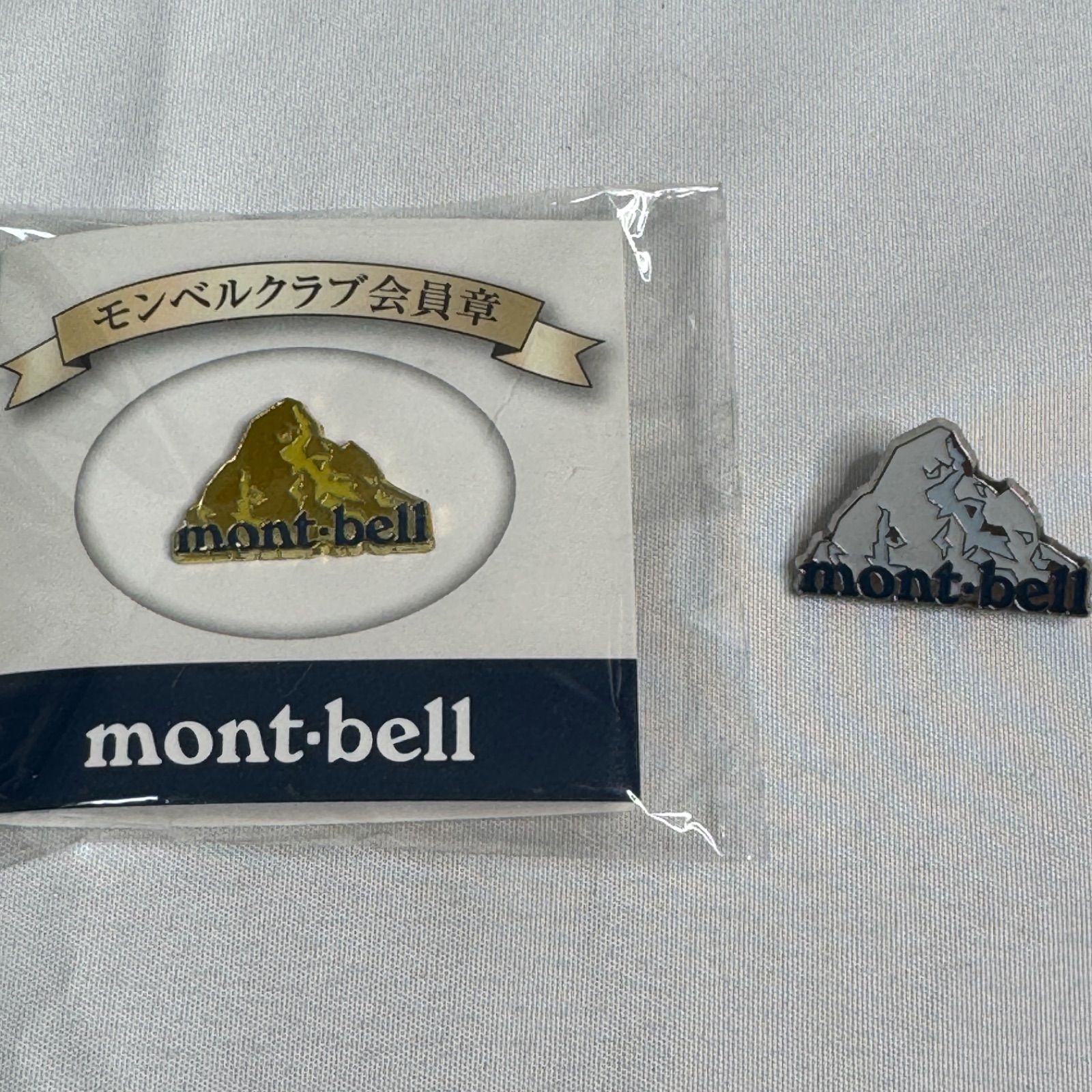モンベル mont-bell モンベルクラブ会員章 ピンバッジ 2個セット 