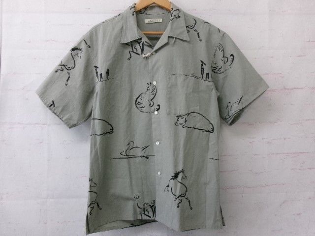 中古】ﾀｸﾞ付 OLD JOE & CO ｵｰﾙﾄﾞｼﾞｮｰ ｵｰﾌﾟﾝｶﾗｰｼｬﾂ 半袖 総柄 2510J 