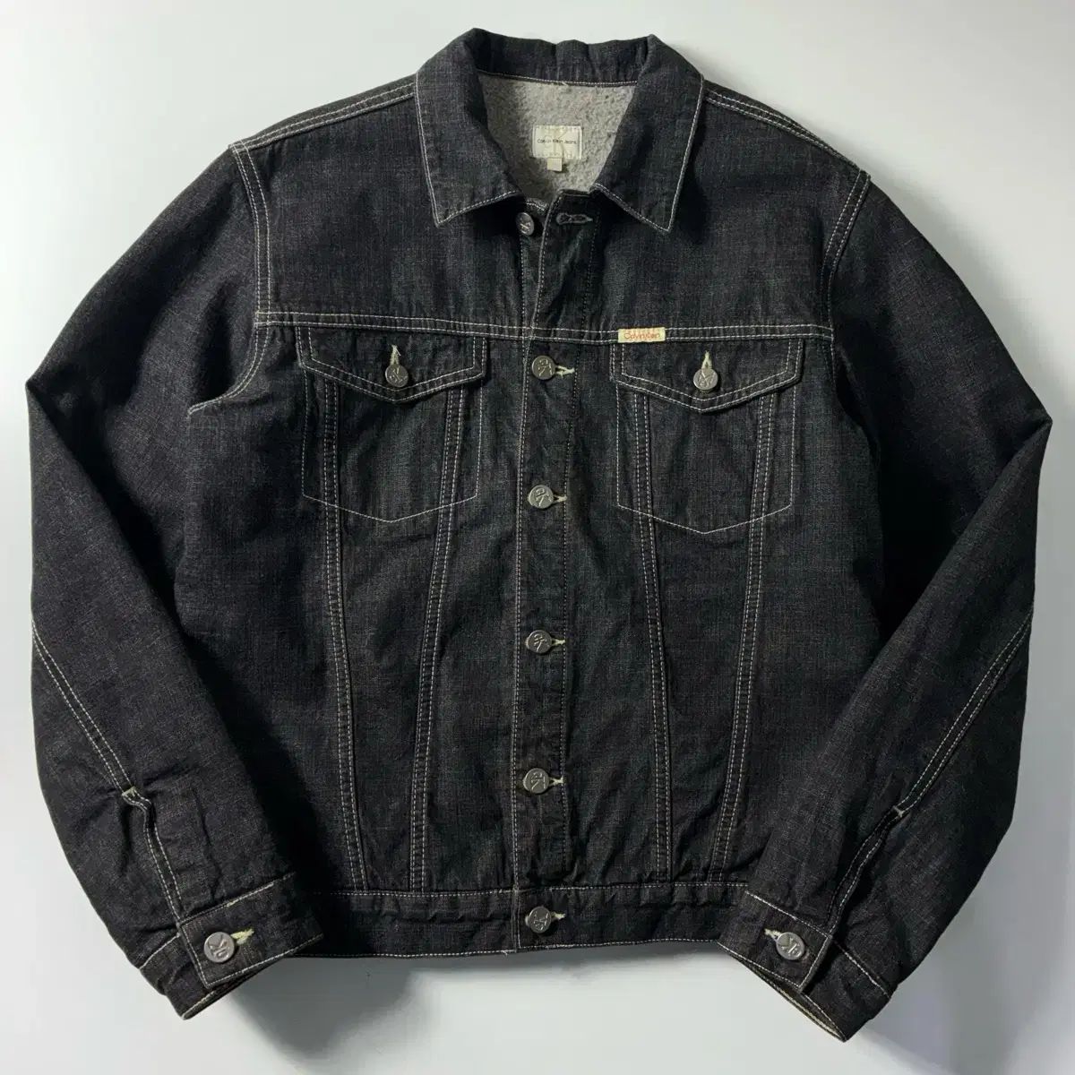 Calvin Klein カルバン・クライン ブラック デニム トラッカー 