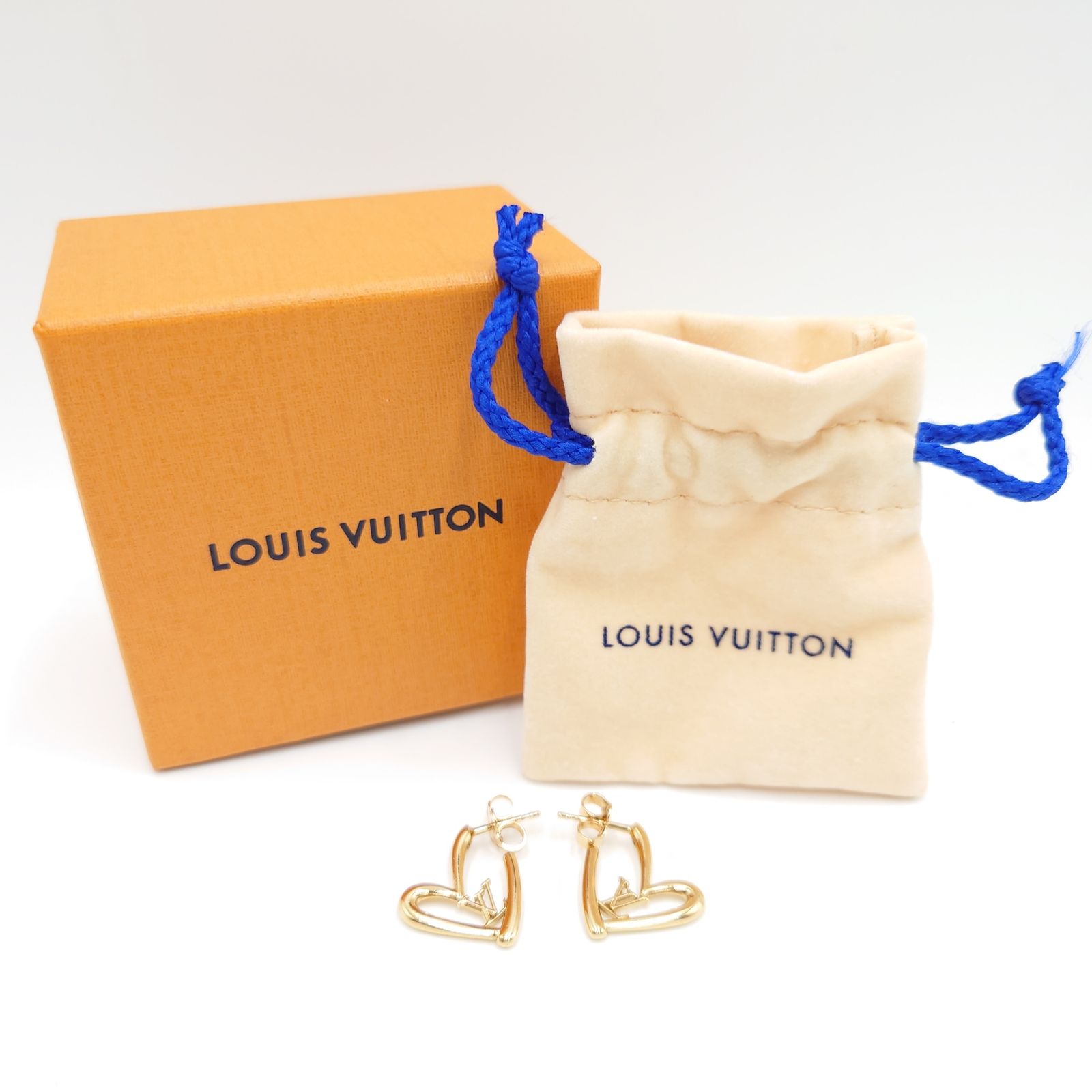 Louis Vuitton ルイヴィトン ピアス ブックル ドレイユ フォーリンラブ 