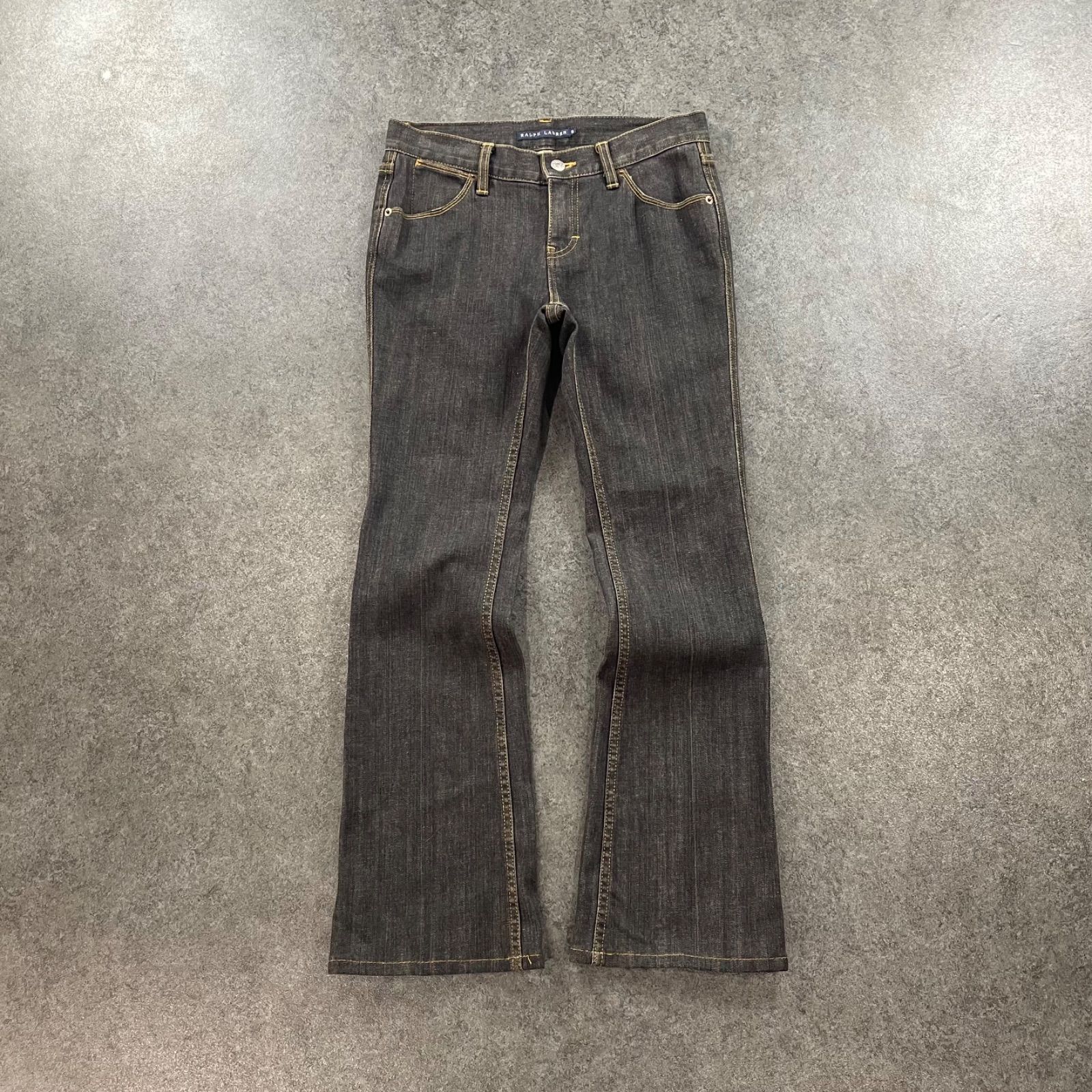 ラルフローレン フレアデニム ブラックデニム 美品 RALPH LAUREN 