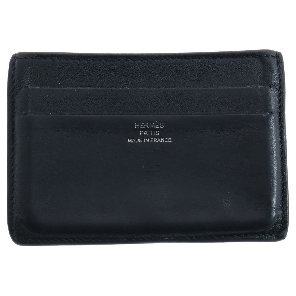 HERMES (エルメス) シチズン ツイル レザーカードケース 名刺入れ
