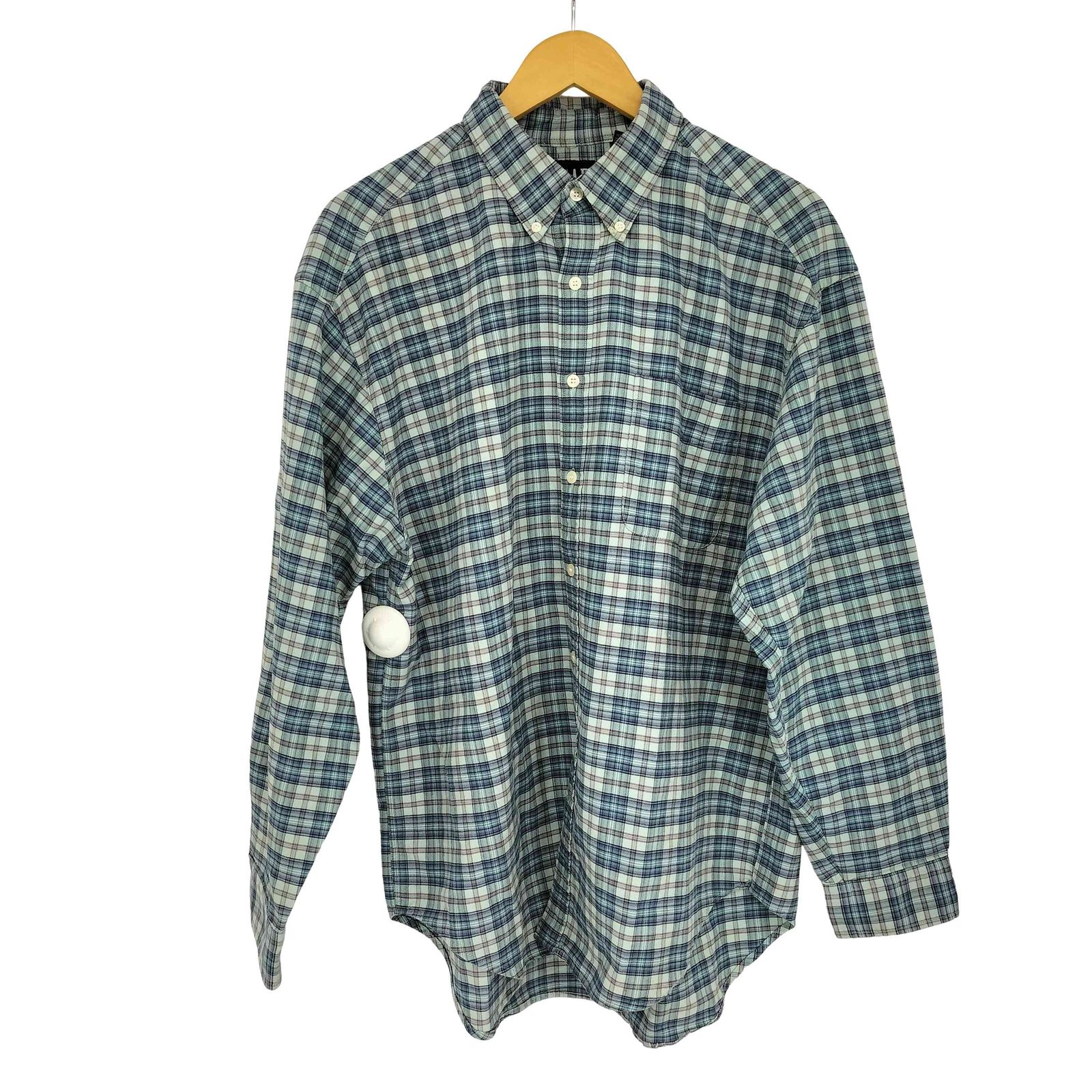 ギャップ Gap 90s OLD 香港製 紺タグ コットン チェック ボタンダウン 