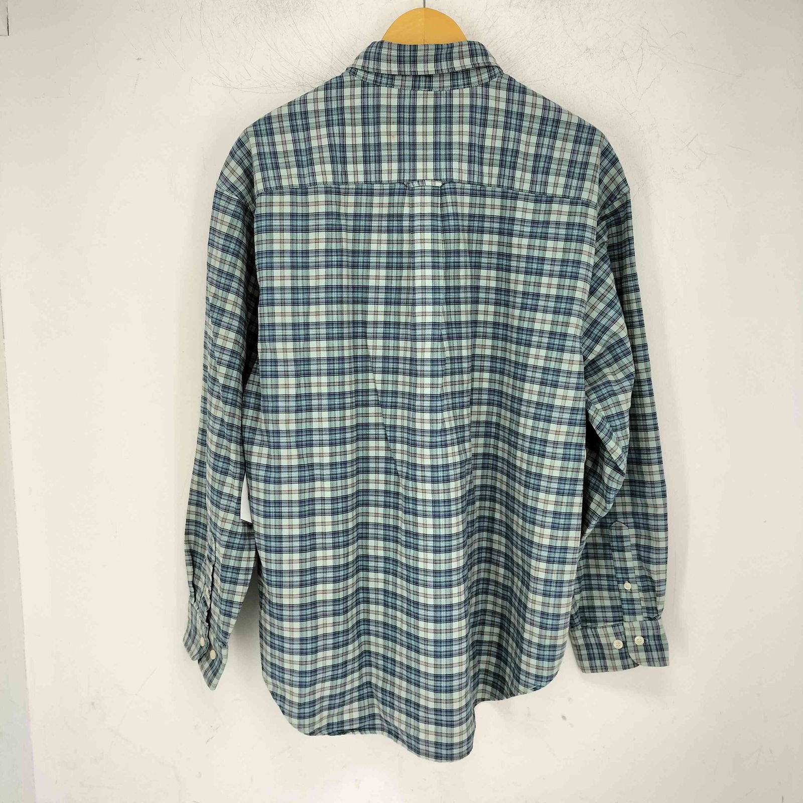 ギャップ Gap 90s OLD 香港製 紺タグ コットン チェック ボタンダウン 