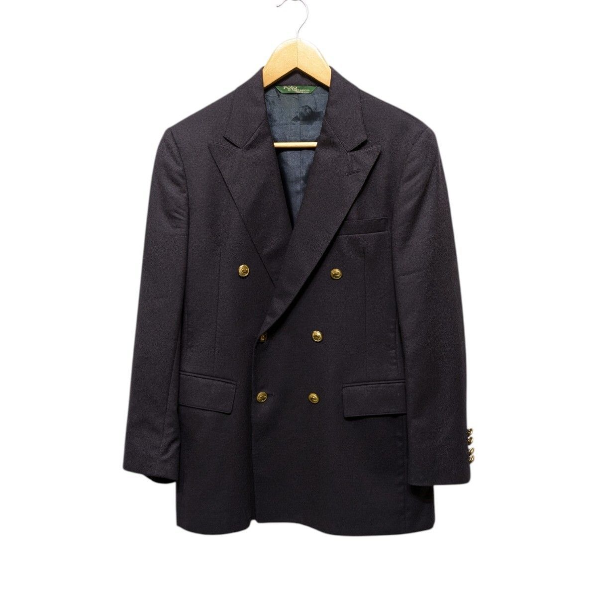 Polo Ralph Lauren ネイビー テーラード　綿ジャケット 42S Polo Ralph Lauren ネイビー テーラード 綿ジャケット 42S RALPH POLO