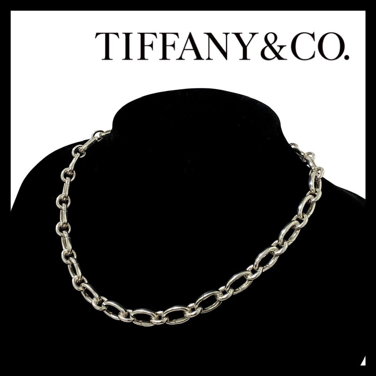 M【TIFFANY&Co.】チェーン クラスピングリンク ネックレス SV925 