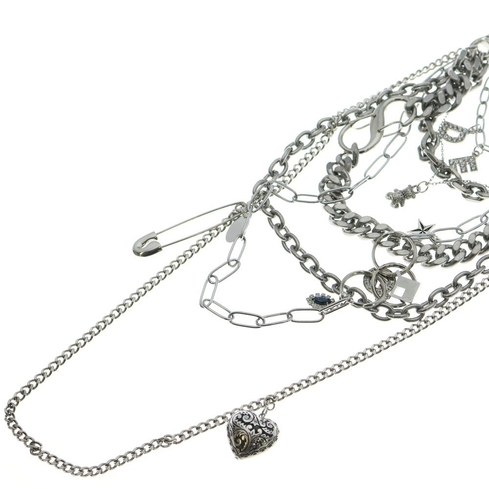 【新品・最終値下げ】Doublet DEAD ネックレス　ブラック/シルバー doublet (ダブレット) ×Colantotte MAGNETIC DEAD NECKLACE