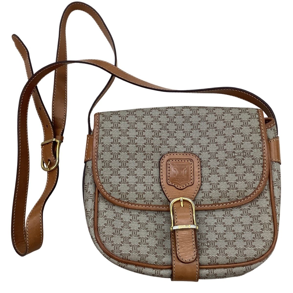 CELINE」 ショルダーバッグ - ベージュ レディース CELINE セリーヌ 