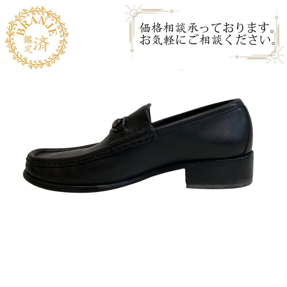 GUCCI グッチ モカシン レザーシューズ ホースビット レザー