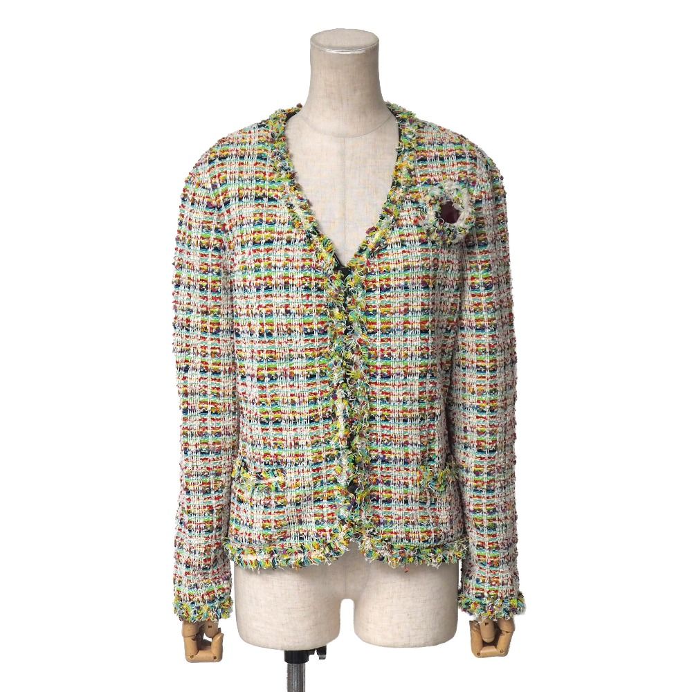 レディース □美品□ESCADA エスカーダ ノーカラージャケット サイズ40 
