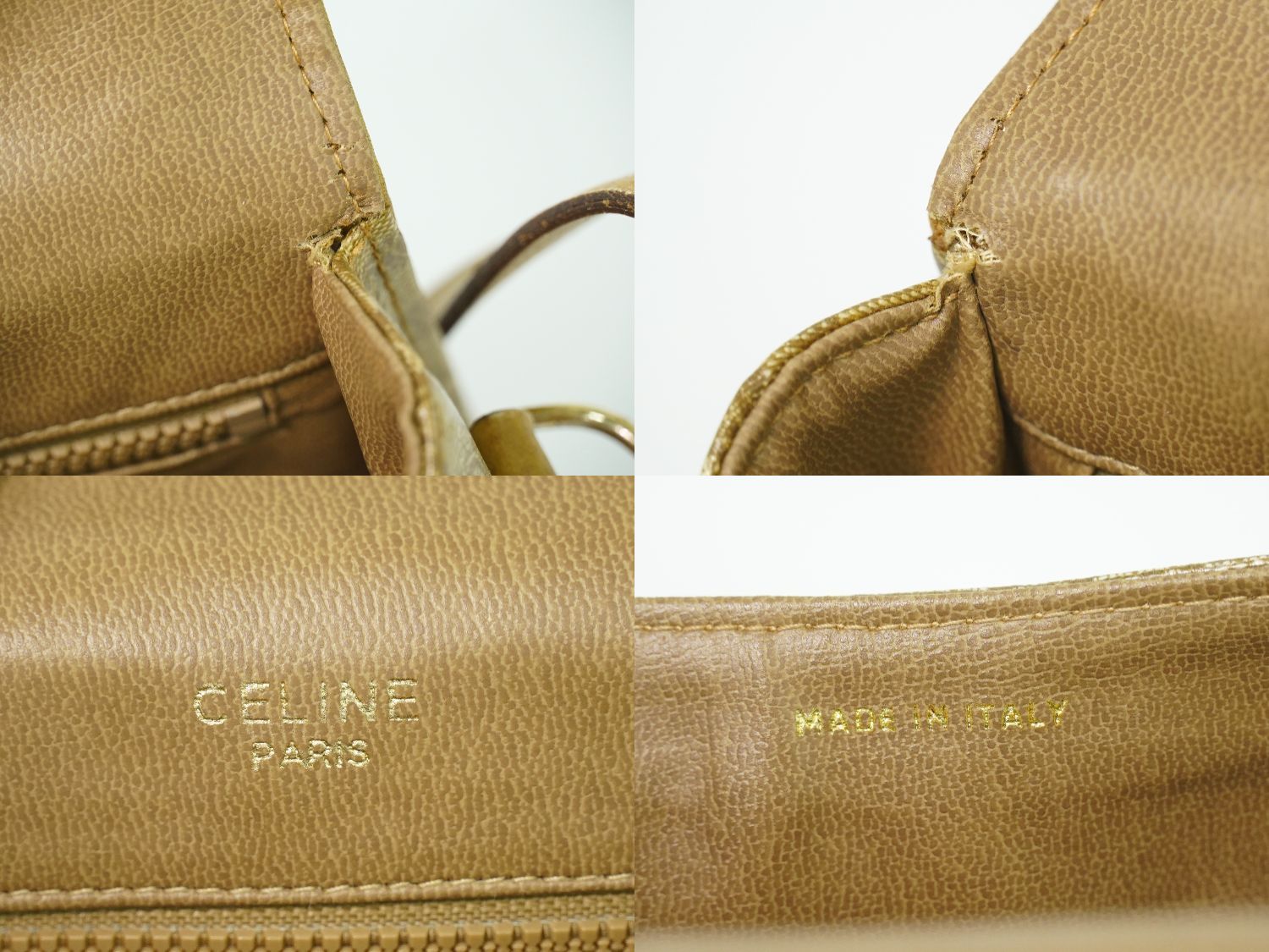 本物 セリーヌ CELINE マカダム ショルダーバッグ ポシェット PVC 