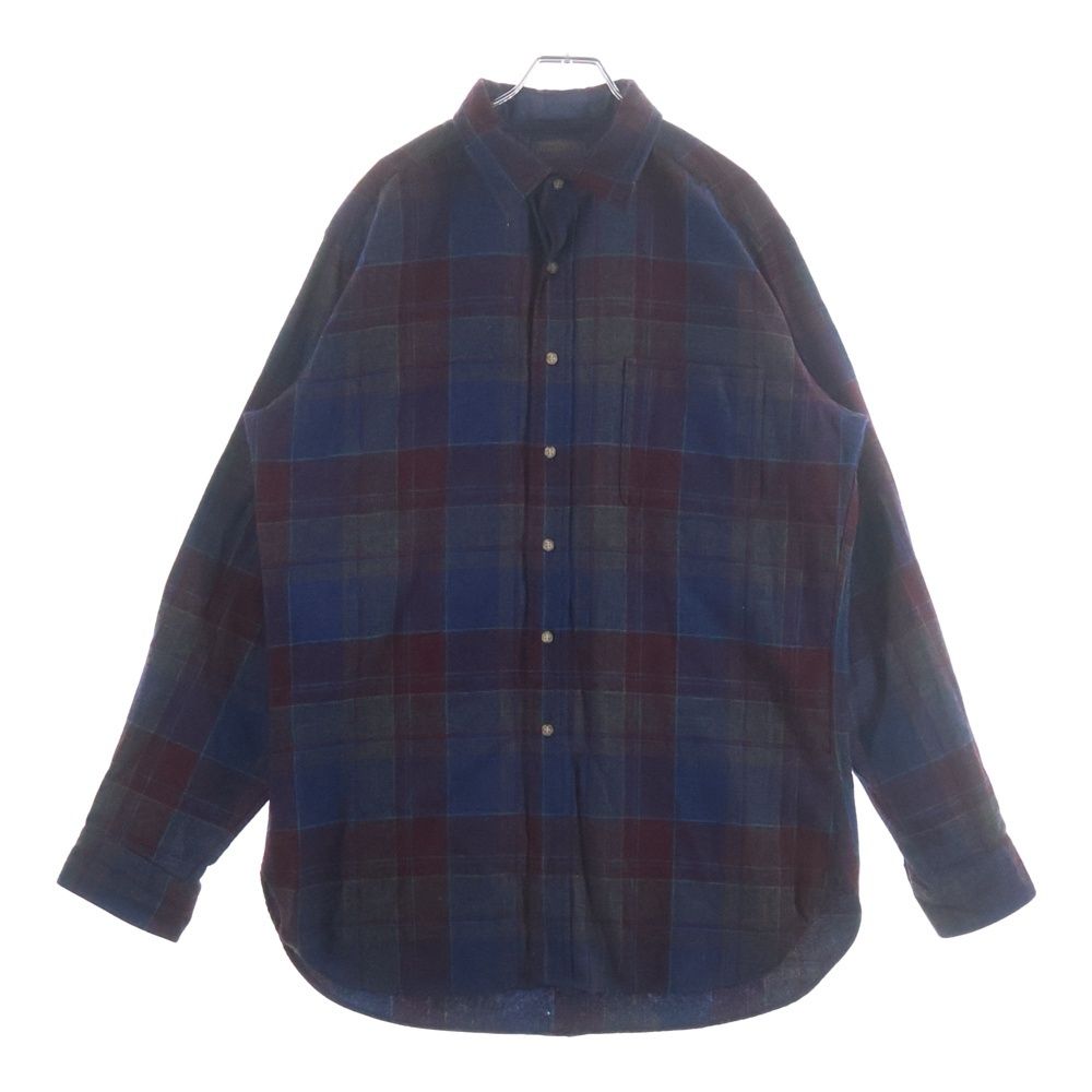 70's Pendleton ボードシャツ　ウール PENDLETON (ペンドルトン) 70S CHECK L/S WOOL BOARD SHIRT USA製