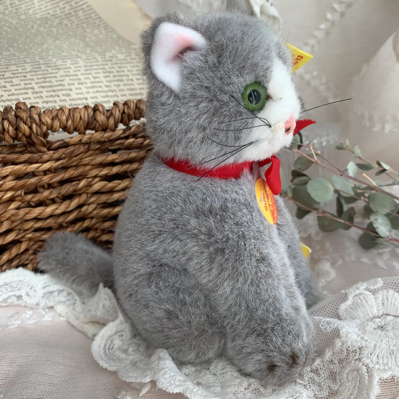 ヴィンテージ Steiff シュタイフ ドイツ 猫 ねこ ぬいぐるみ - メルカリ